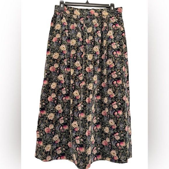Vintage Jane Schaffhausen Velvet Skirt - Picture 1 of 7